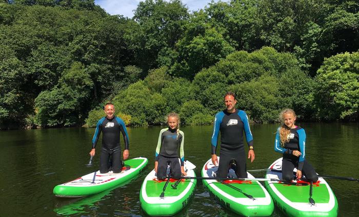 Stand up paddle boarding Teifi gorge cardigan